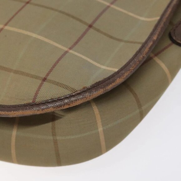 Burberrys Nova Check Shoulder Bag Canvas Beige Gold Auth BA2319 - Picture 4 of 16